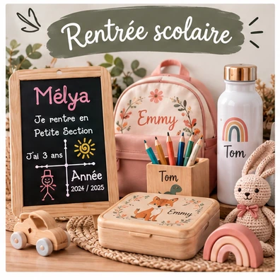 Créations personnalisées pour la rentrée scolaire
