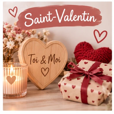Créations personnalisées pour la Saint-Valentin